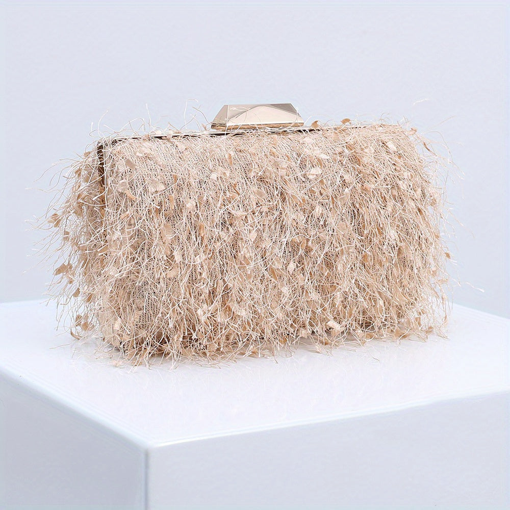 Tassel Decor Clutch Evening Bag for Party Women