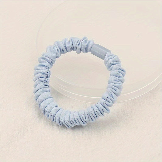 Skinny Scrunchies Soft Elastic Set for Women Girls Hair Accessories