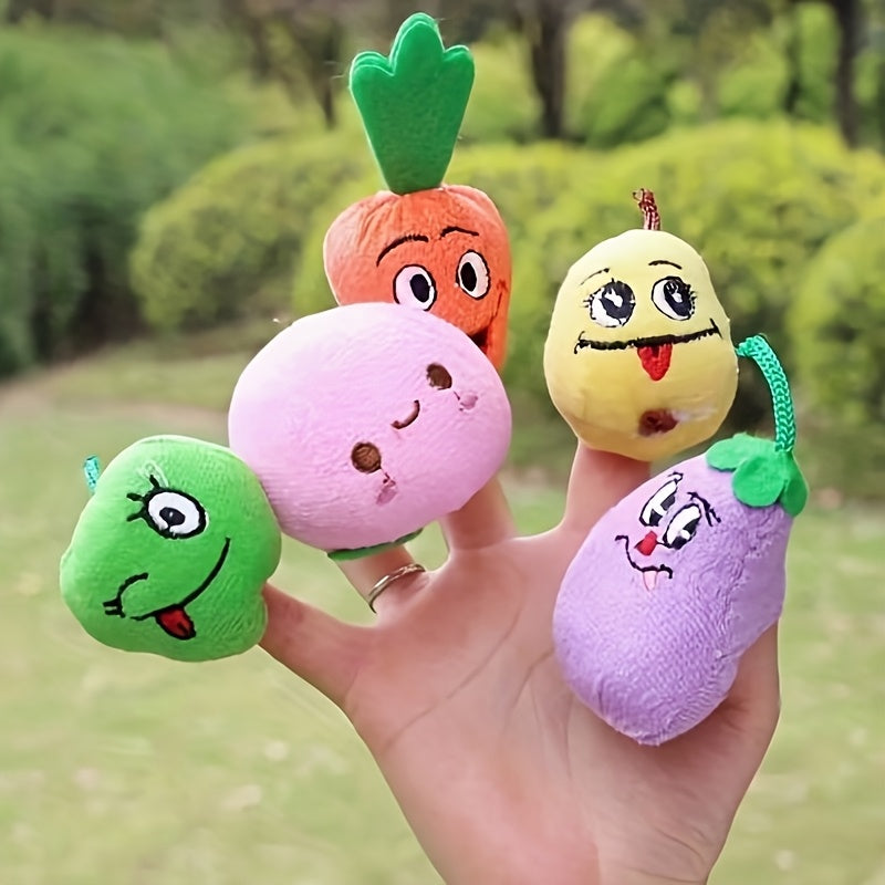 5 Cute Fruit & Veggie Finger Puppets - Teaching & Play