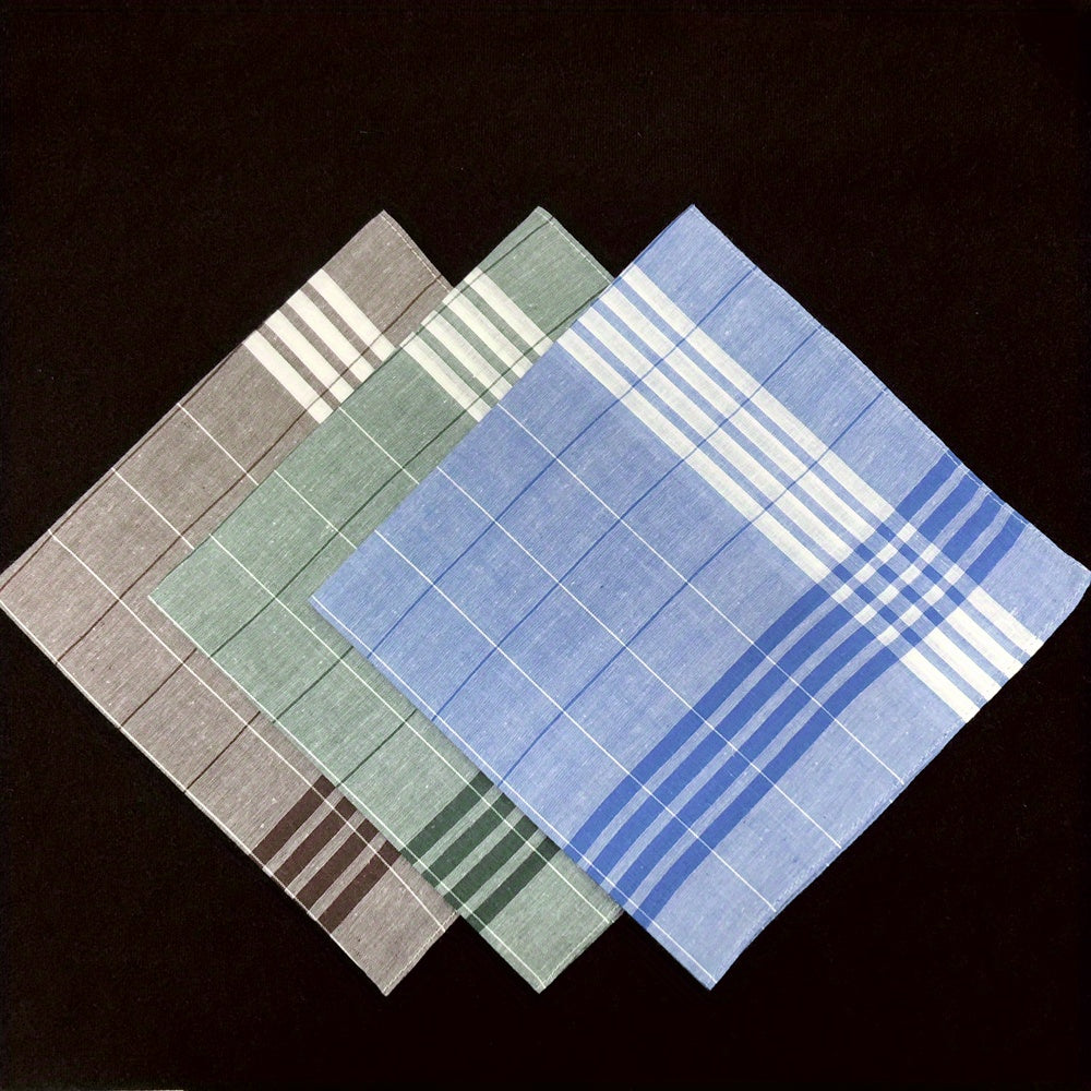Men's Soft Handkerchief Pure Mix Colors 3pcs 6pcs 40 01 cm