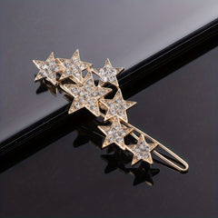 Rhinestone Hair Clip Bobby Pin Side Clip Non Slip Bangs Clip