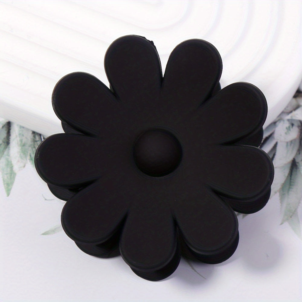 Women Flower Hair Claw Solid Shark Claw Clip Style Hair Accessories