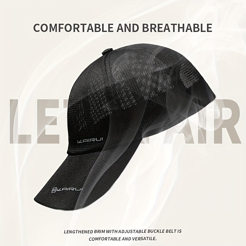 Mesh Sunshade Breathable Baseball Cap Letter Embroidery
