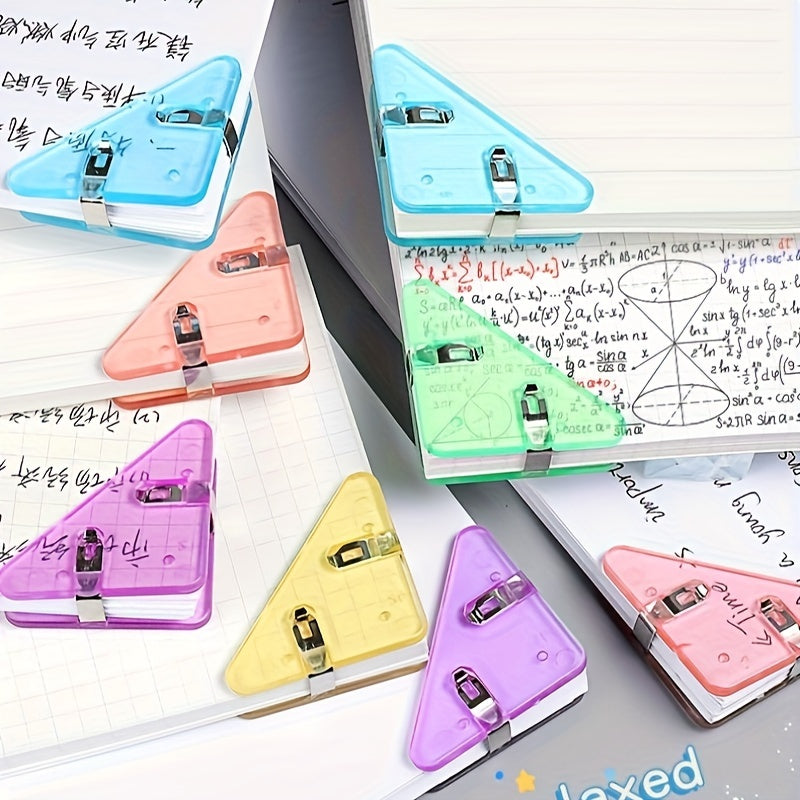Transparent Triangular Paper Clip for Exams and Documents