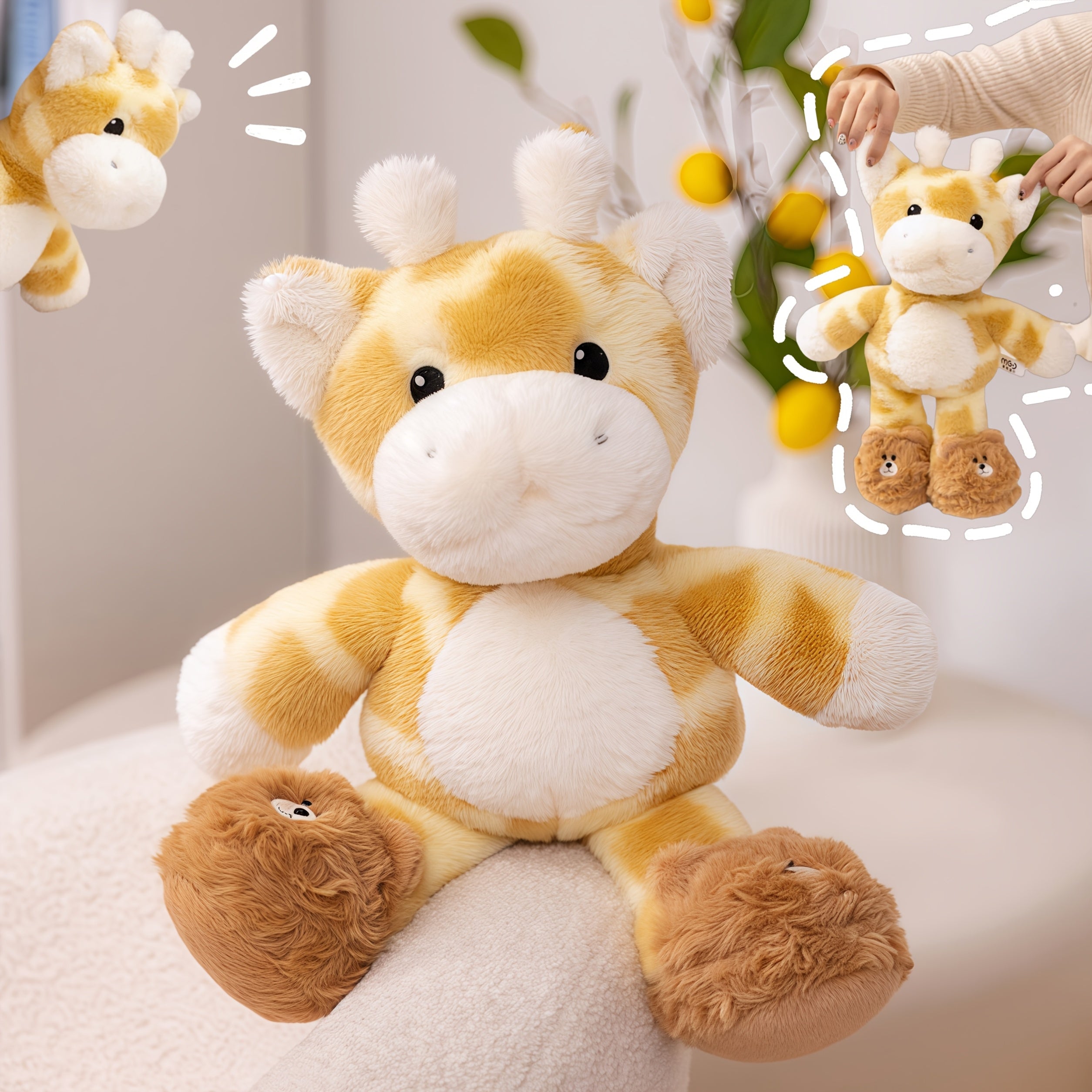 Giraffe Stuffed Toy Fawn Doll Ideal for Birthday Plush