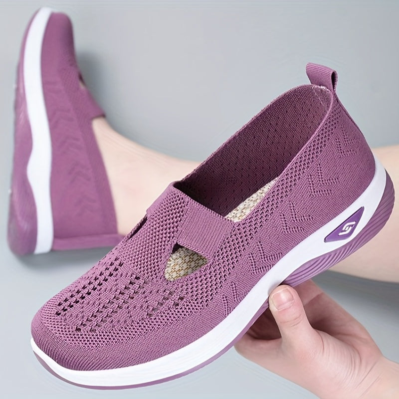 Women's Knitting Sock Shoes Slip On Lightweight Walking Shoes