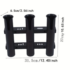 Portable Fishing Rod Holder Three Tube Plastic Bracket Tackle