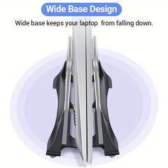 Vertical Laptop Stand Automatic Grabbing Laptop Stand Space Grey