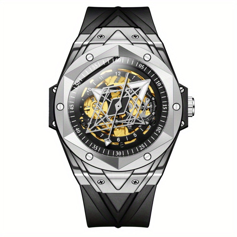Automatic Mechanical Men's Sports Watch Luminous Hollow