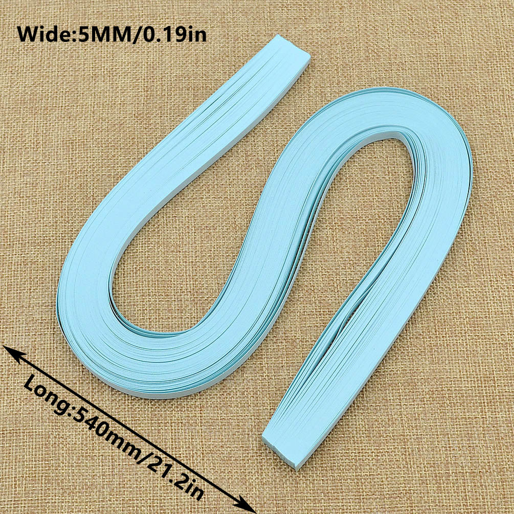 120pcs 5MM Paper Strips for Crafting - Monochrome Paper - 21.2in