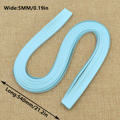 120pcs 5MM Paper Strips for Crafting - Monochrome Paper - 21.2in