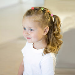 50pcs Mini Flowers Hair Clip Set for Baby Girls
