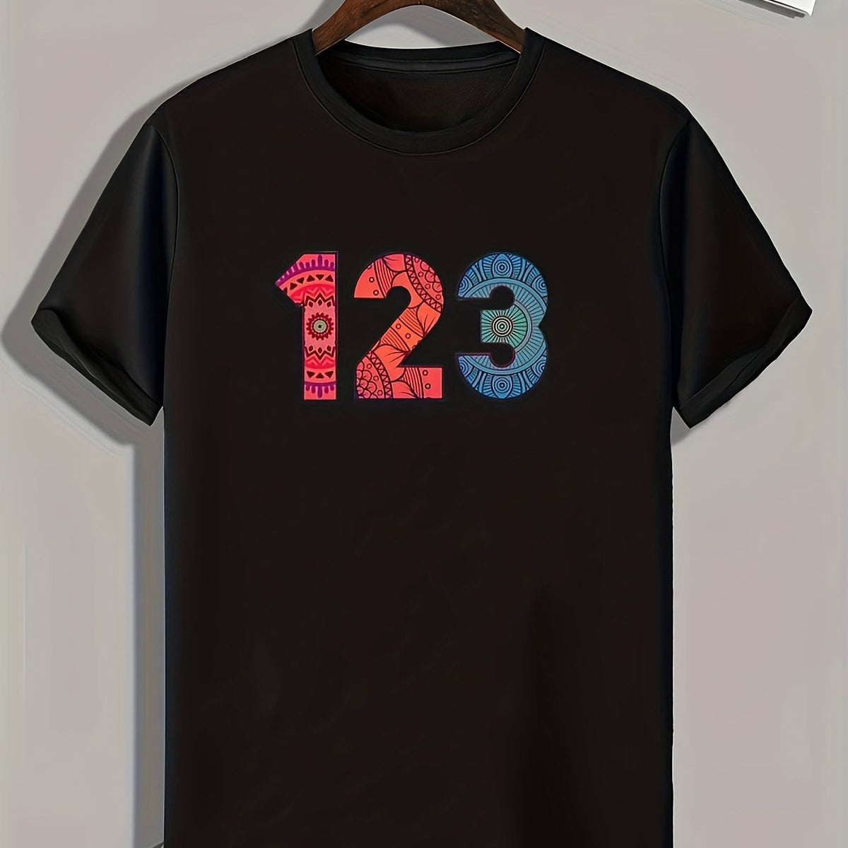 Number Print Men's Graphic T shirt Casual Comfy Tees For Summer