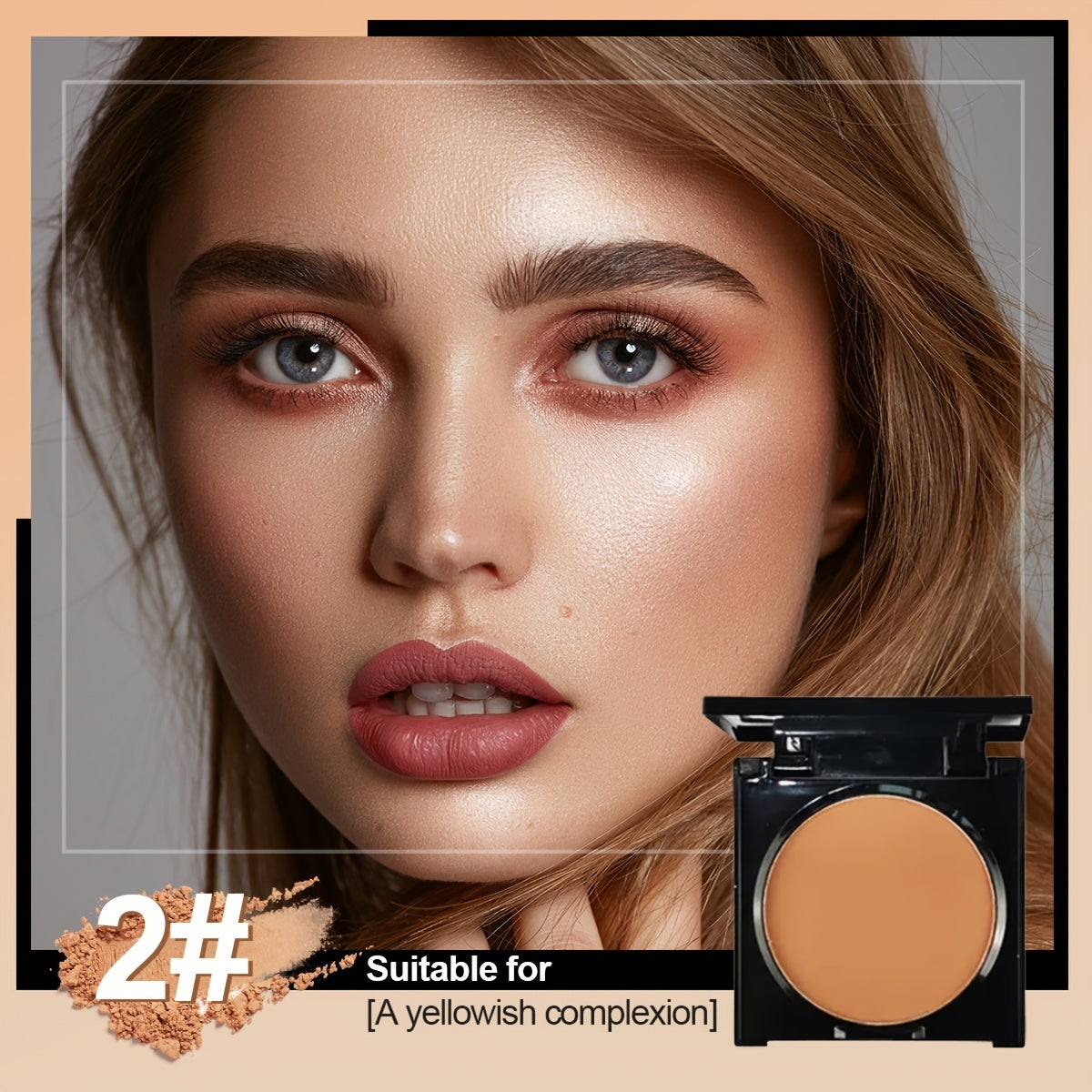 Matte Finish Pressed Setting Powder Foundation Makeup