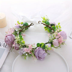 Children's Flower Wreath Hair Accessory for Wedding Party