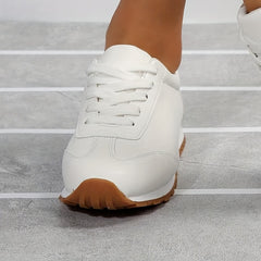 Women's Lace Up Sneakers Lightweight Low Top Trainers