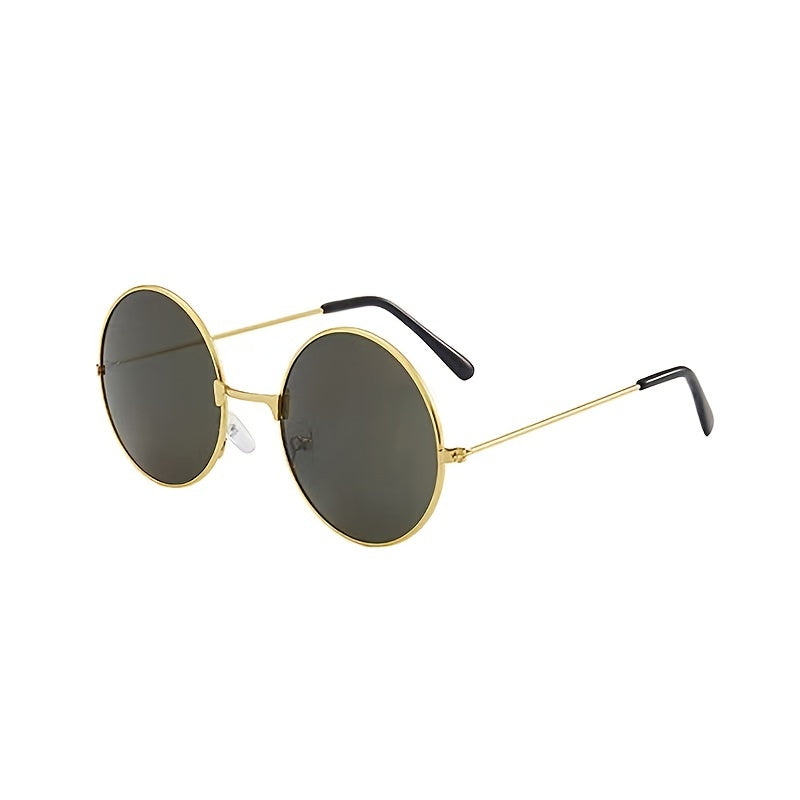 Vintage Round Ink Glasses Hip Hop Party Sunglasses Men Women