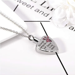Stainless Steel Pet Memorial Necklace - Keep Your Pet's Ashes Close