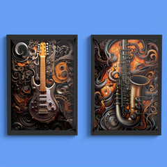 Modern Art Cyberpunk Serenade Posters A4