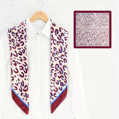 Leopard Print Shawl Bandana Silk Scarf Head Wrap