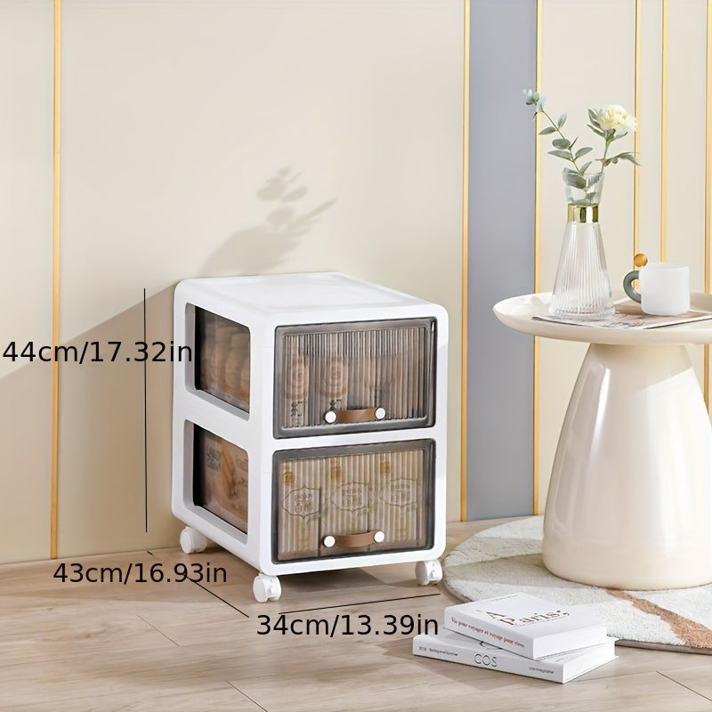 Small Stroller Shelf Drawer Organizer Cabinet Storage Box
