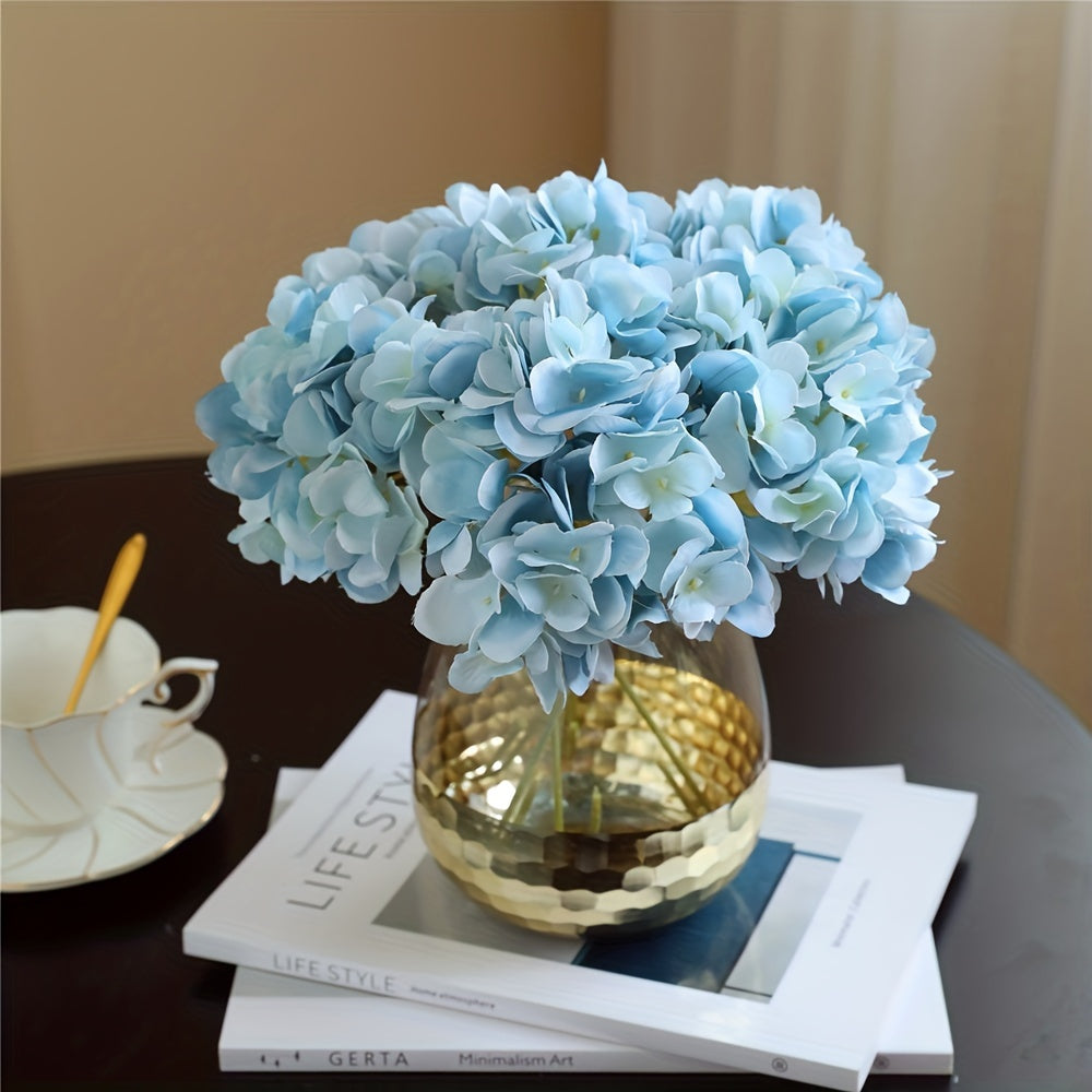 5pcs Hydrangea Artificial Flowers for Wedding Table Decor