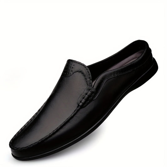 Men's No Tie Slip On Faux Leather Loafers Casual Outdoor Shoes