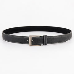 Men's Leather Belt Pin Buckle Jeans Cowhide Belt Extra Thick High End
