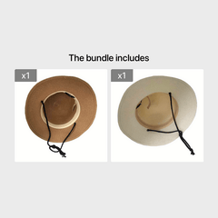 Perforated Straw Hat Summer Sun Hat Men Women