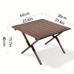 Portable Aluminum Alloy Egg Roll Table for Camping