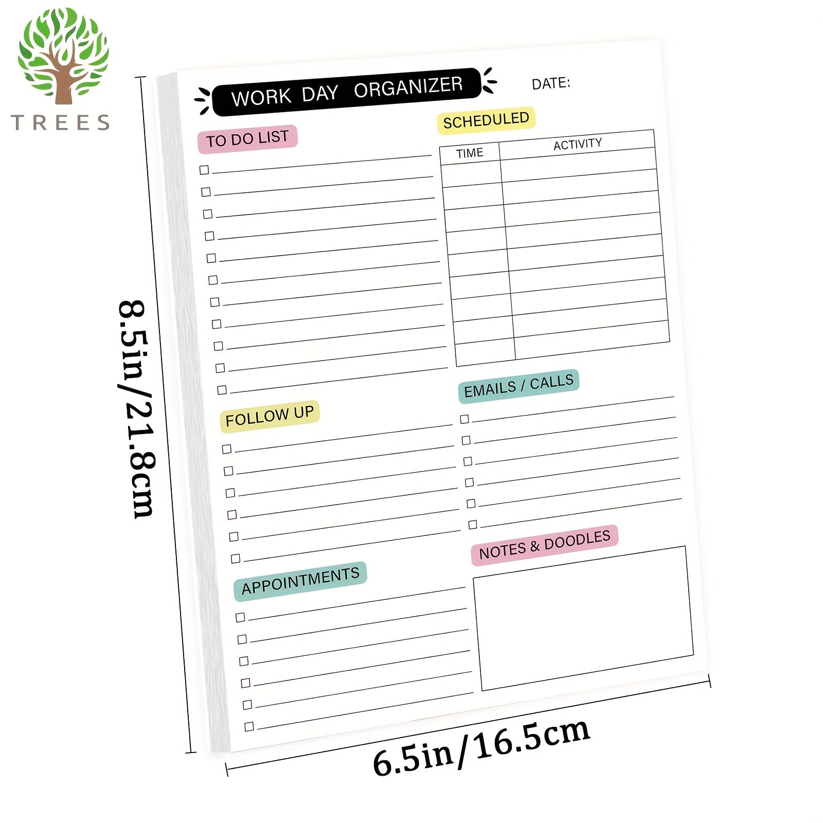 Undated Minimalism Planner Academic Agenda To Do List Notes 100gsm Paper