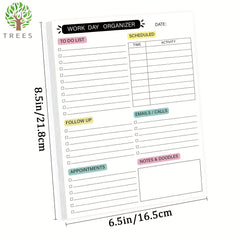 Undated Minimalism Planner Academic Agenda To Do List Notes 100gsm Paper
