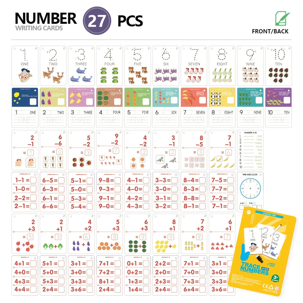 Educational Cognitive Flashcards with Tracing Pen - Perfect Learning Toy