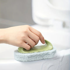 Easy to Use Cleaning Sponge With Handle for Kitchen and Bathroom Cleaning
