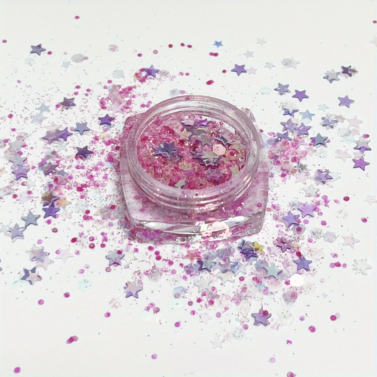 10g Star Glitter Pink Sequins Nail Epoxy Resin Filler DIY Jewelry Making