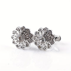 French Cufflinks Rhinestone Cuff Nails Pair