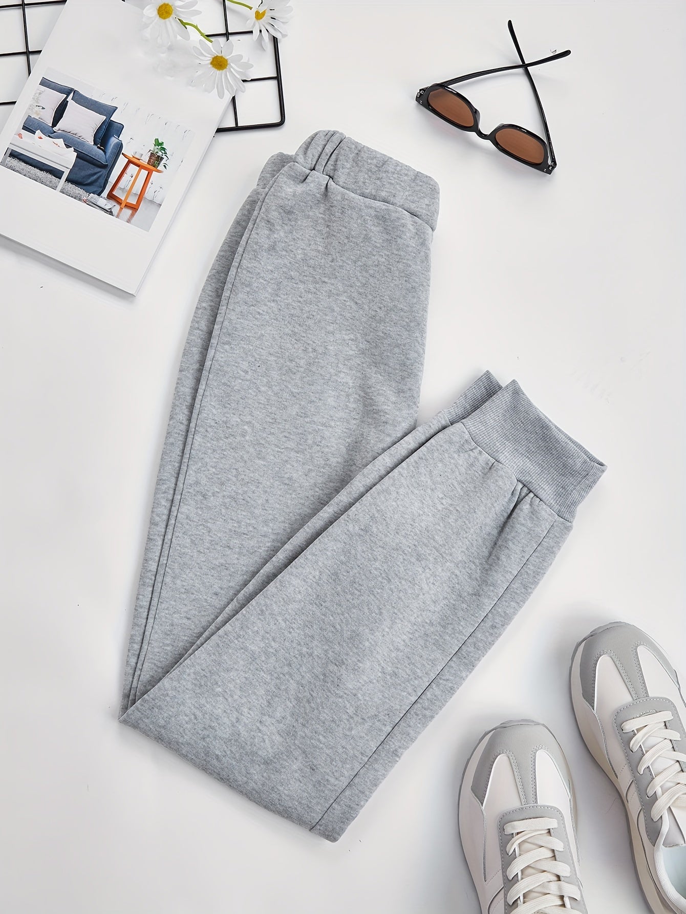 Women's Sports Casual Sweatpants Solid Running Casual Pants