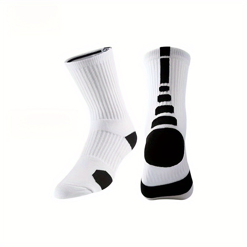 Men's Mid Crew Sport Socks for Basketball Training