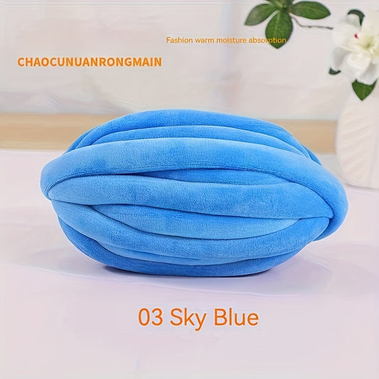 2pcs Chunky Knit Yarn Cotton Tube Yarns Extra Thick Warm Cotton Thread