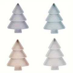 4pcs Christmas Tree Appetizer Tray for Home Office