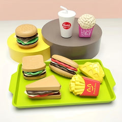 Kids Play House Toys Western Food Kitchen Set