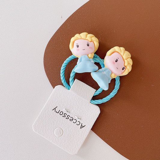 Cartoon Princess Hair Ties - Cute Hair Accessories for Girls
