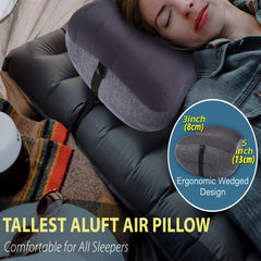 Inflatable Camping Pillow Detachable Pillowcase Ultra Light Portable Compact