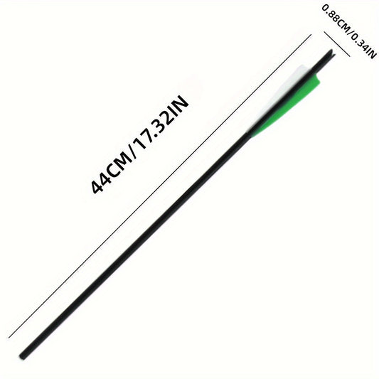 12pcs 17" Carbon Fiber Shield Feather Bowfishing Accessory