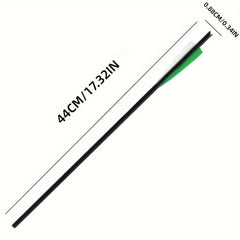 12pcs 17" Carbon Fiber Shield Feather Bowfishing Accessory