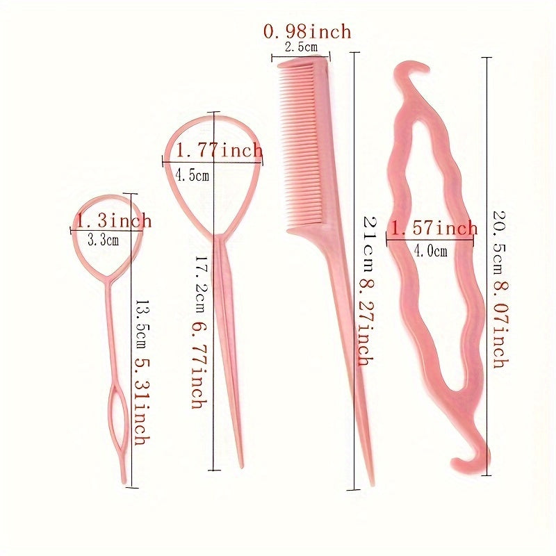 Versatile Hair Tool for Braiding and Tying Hair
