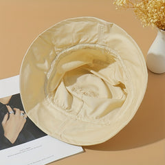 Thin Bucket Hat Drawstring Breathable Outdoor Cap Women Sun Beach