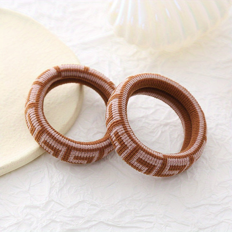 Vintage Cloth Ponytail Hair Tie High Elasticity Hair Rope Braiding Hair Accessor