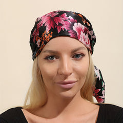 Floral Printed Pirate Hat Women's Hair Cap Turban Strap Headscarf