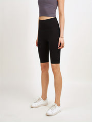 Solid Yoga Shorts High Stretch Running Fitness Sports Shorts